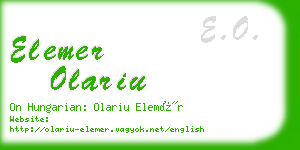 elemer olariu business card